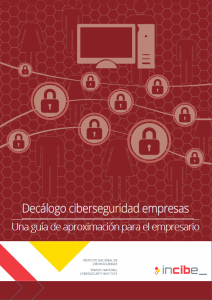 decálogo ciberseguridad empresas INCIBE