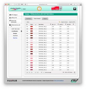 XMF ColorPath Brand Color Optimizer Interface