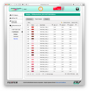 XMF ColorPath Brand Color Optimizer Interface